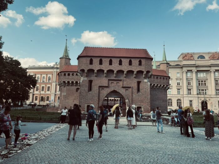 Estractura y facjada de la Barbacana, Cracovia