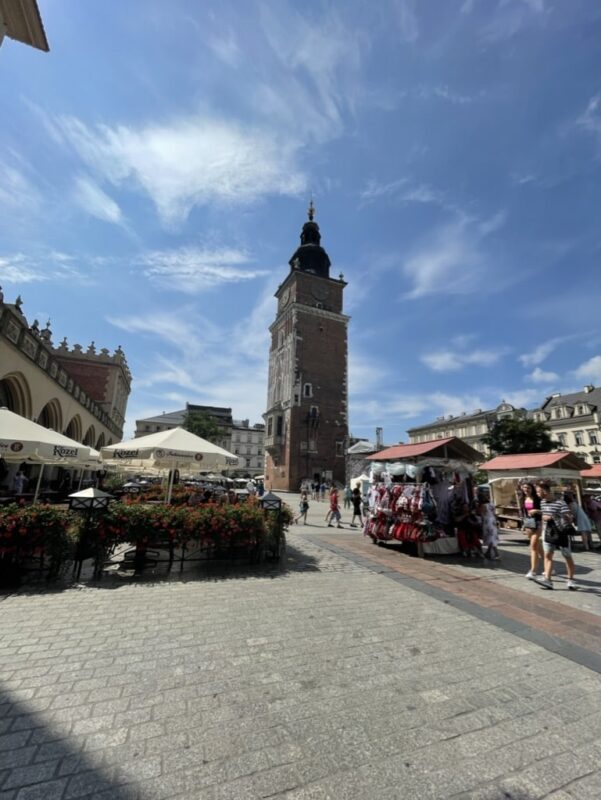 Día en la vida de Cracovia desdel el  Mercado Rynel Glowny_ Cracovia