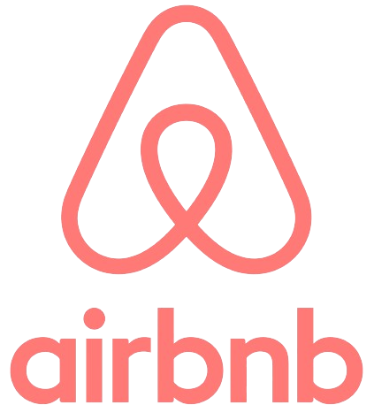 Logo pagina de apartamentos y experiencia Airbnb